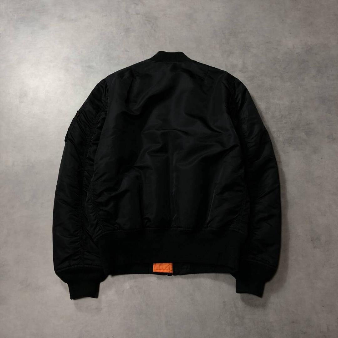 GQ3515◇ALPHA ： MA-１ フライトジャケット◇L ◇ブラック系