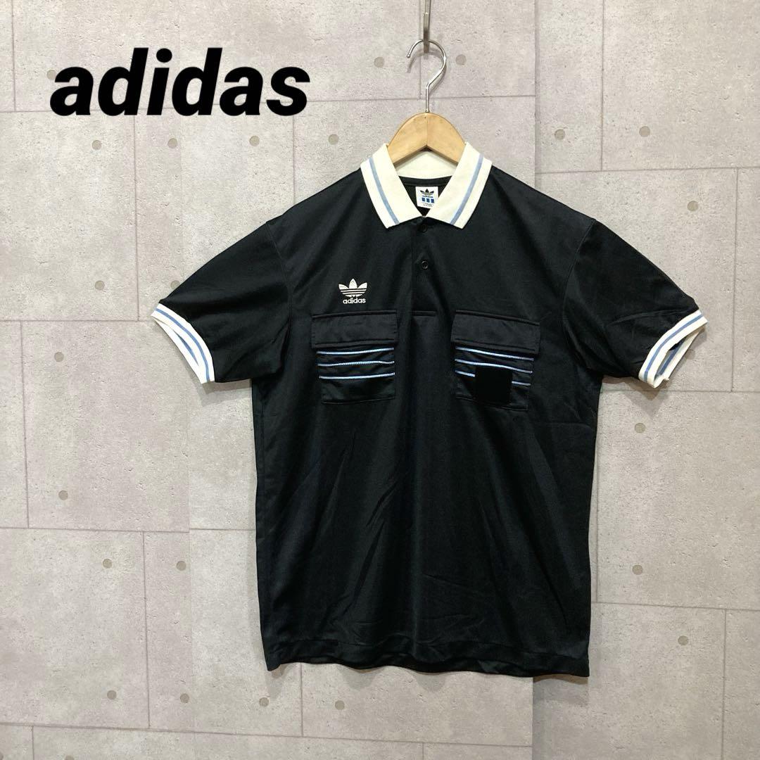 80s 90s ヴィンテージ デサント adidas ポロ【XL】 ネイビー