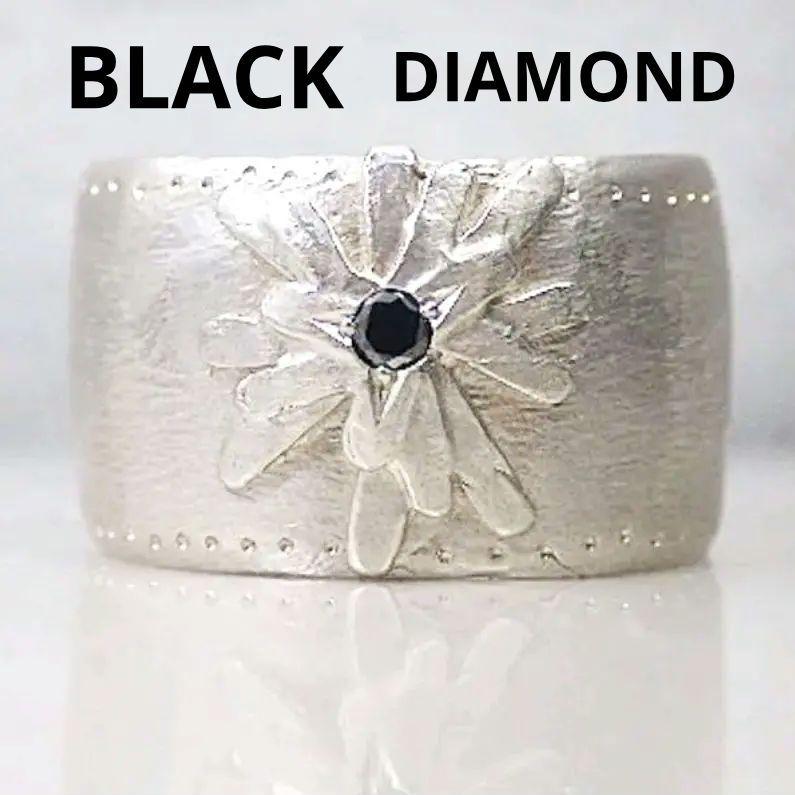 【 新品 】ブラック ダイヤモンド BLACK DIA Silver リング
