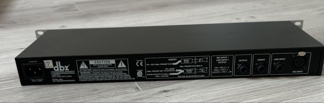 dbx 286s マイクプリアンプ コンプ チャンネルストリップ
