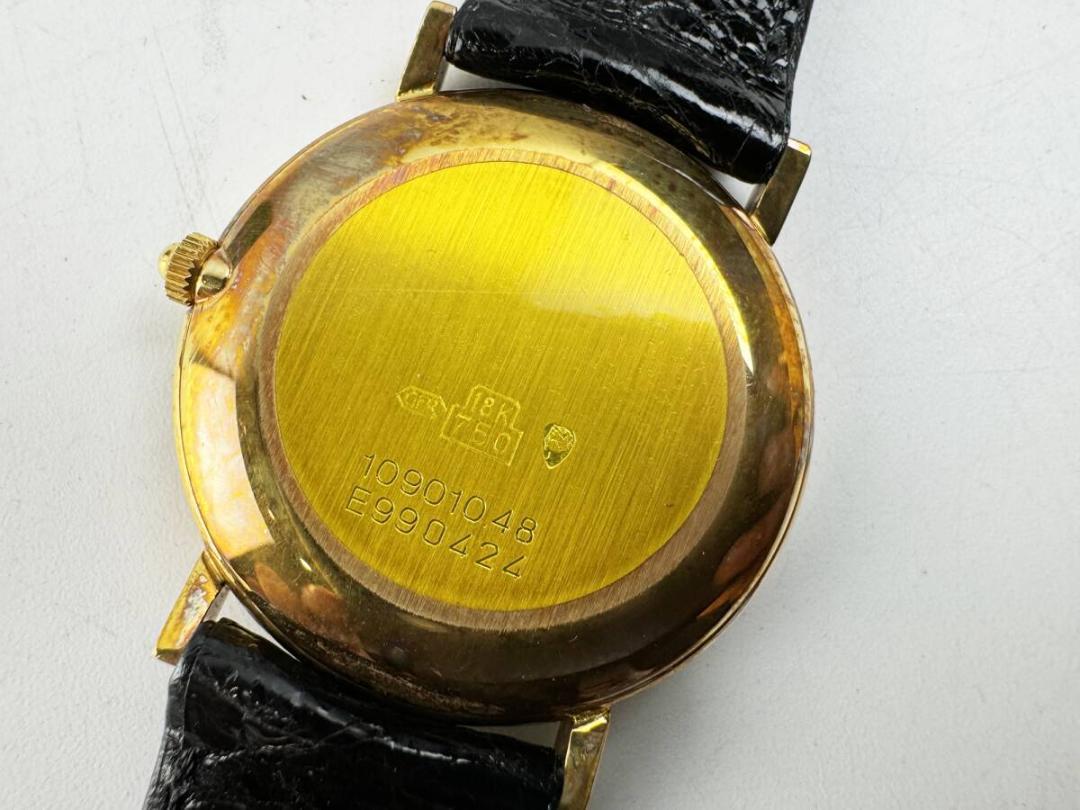 テクノス 18K 750 金製品 ゴールド メンズ 腕時計 純正ベルト QZ テクノス 18K 750 金製品 ゴールド メンズ 腕時計 純正ベルト QZ