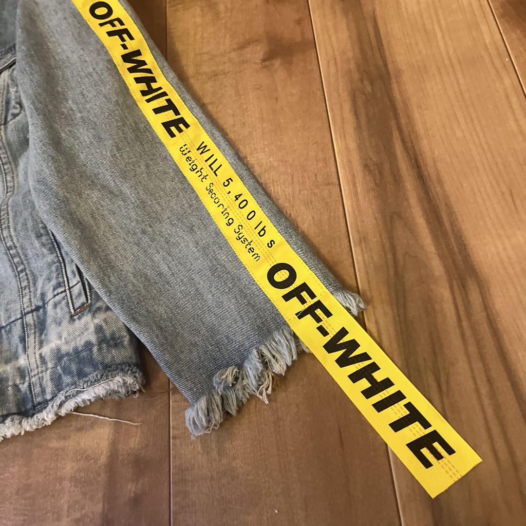 Off-White オフホワイト デニムジャケット Mサイズ - メルカリ