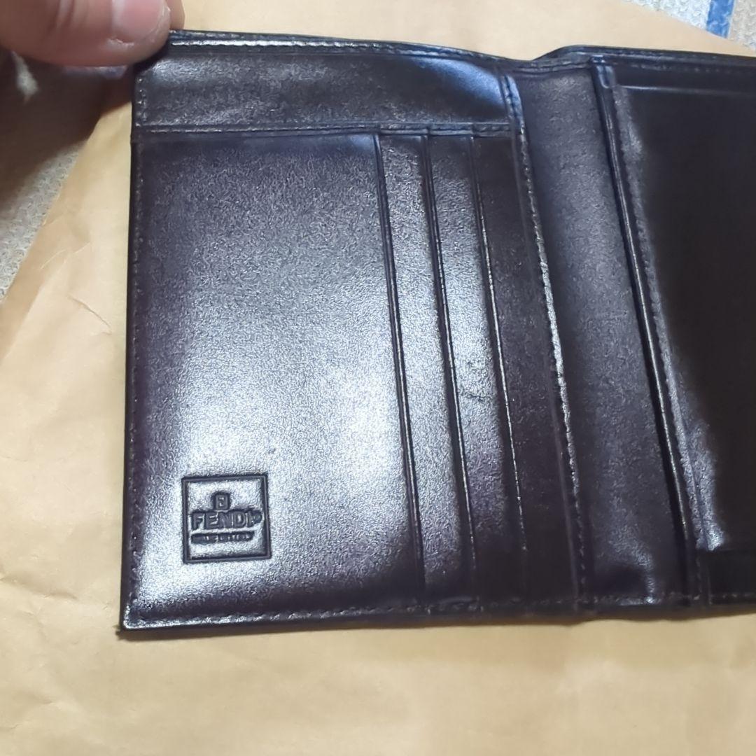 Fendi FFロゴ 三つ折り財布 ブラウン・ブラック