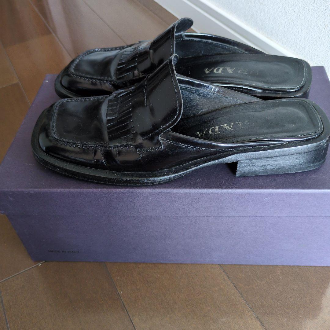 ♦️PRADA プラダ♦️ ブラックレザー ローファー