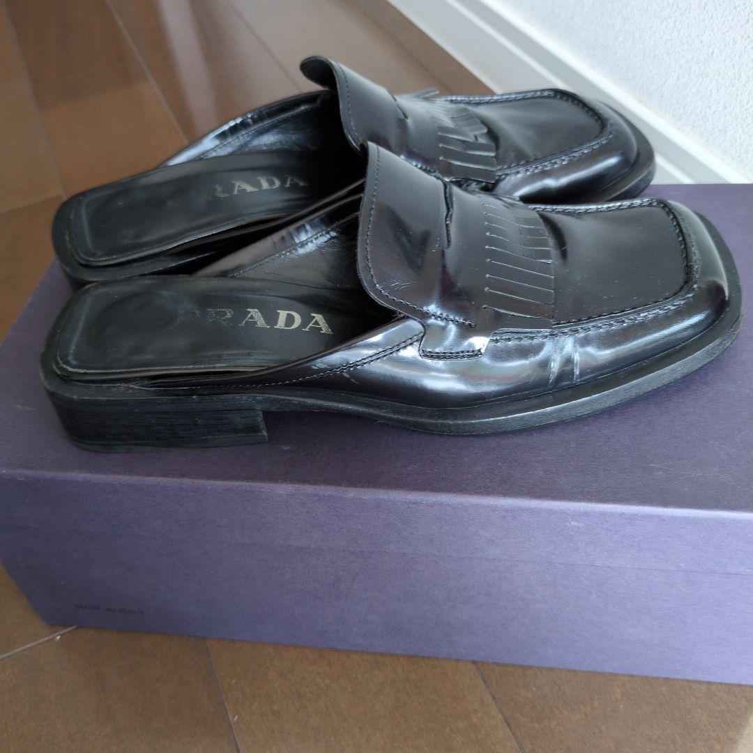 ♦️PRADA プラダ♦️ ブラックレザー ローファー