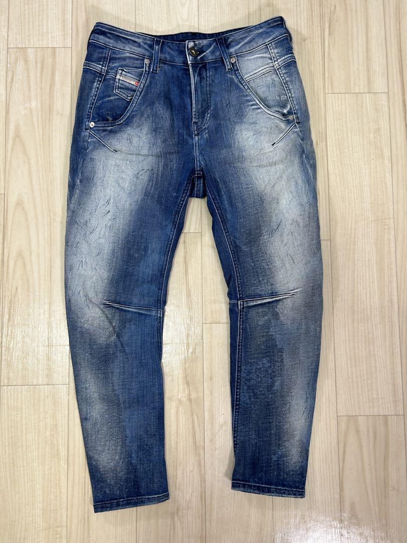 DIESEL ジョグデニム スウェットパンツ スキニー fayza W23 DIESEL ディーゼル ジョグデニム 薄いブルー スキニー W23