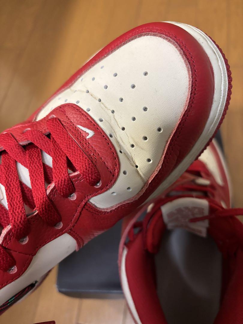 Nike Air Force 1 Mid Plaid \"Red\" （ 箱あり）