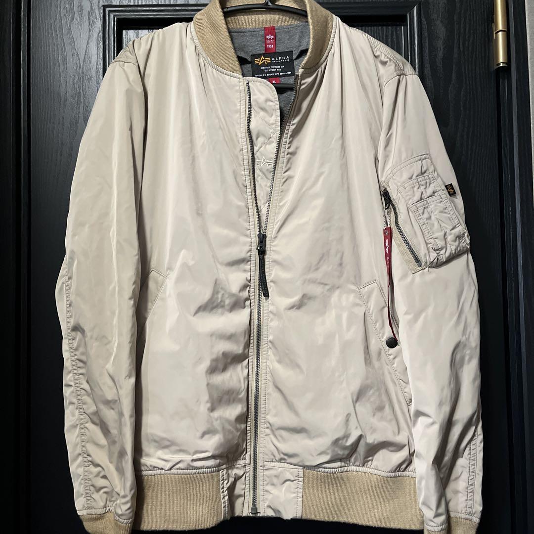 Alpha Industries MA-1 フライトジャケット XL ベージュ