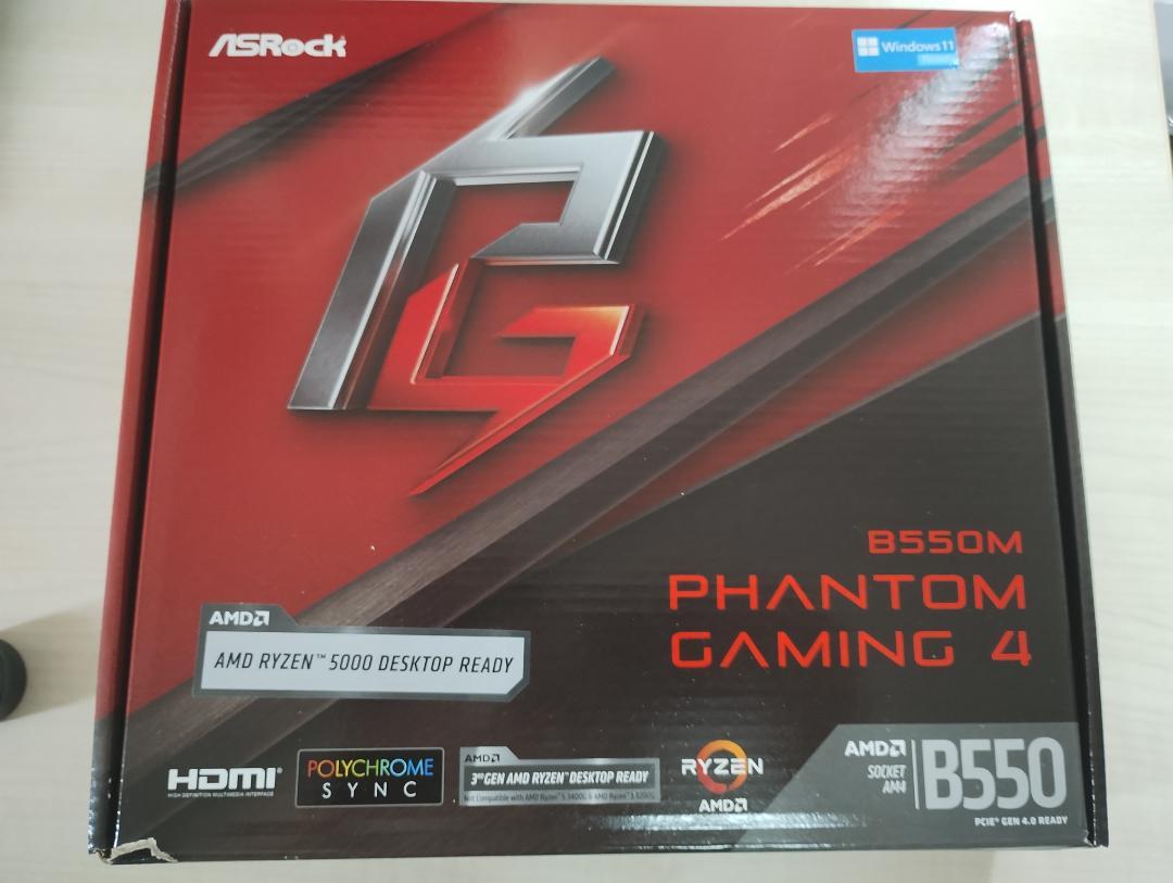 Asrock B550M Phantom Gaming 4 socket AM4