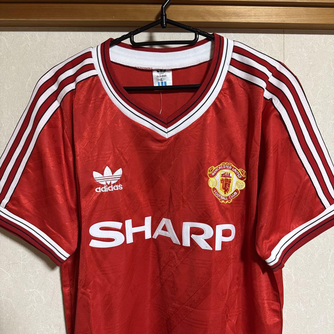 マンチェスター・ユナイテッド adidas シャツ レッド - メルカリ