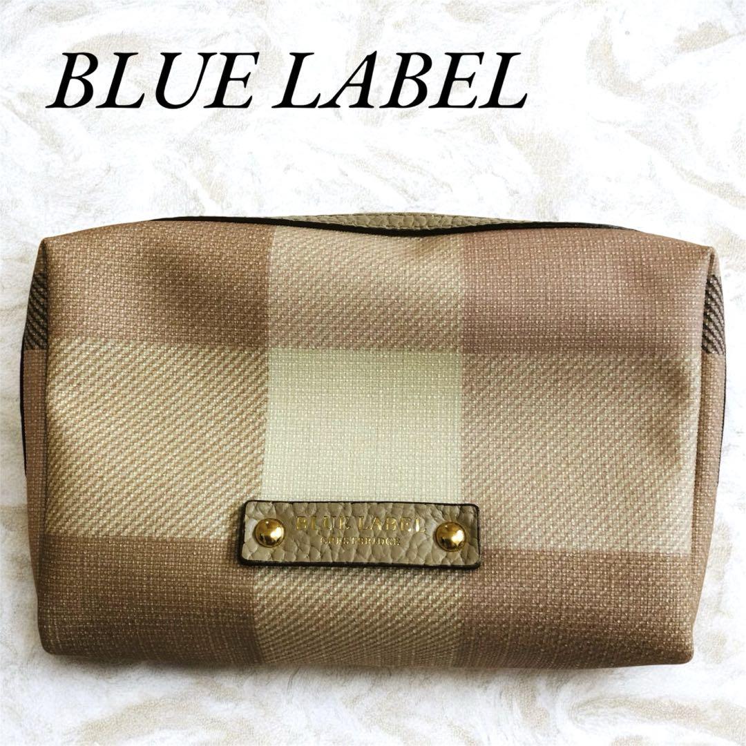 ✨新品✨ BLUE LABEL CRESTBRIDGE チェック柄ポーチ - メルカリ