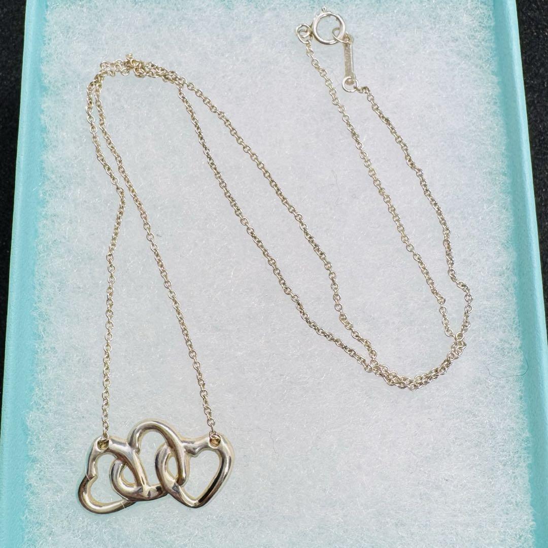ティファニー Tiffany& Co. トリプルハート ネックレス SV925
