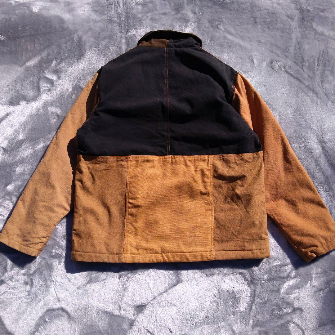 られたハン Carhartt 定番色リメイクジャケット人気カーハート一点物L襟付アウター 2GjcF-m19573162808 アブランド