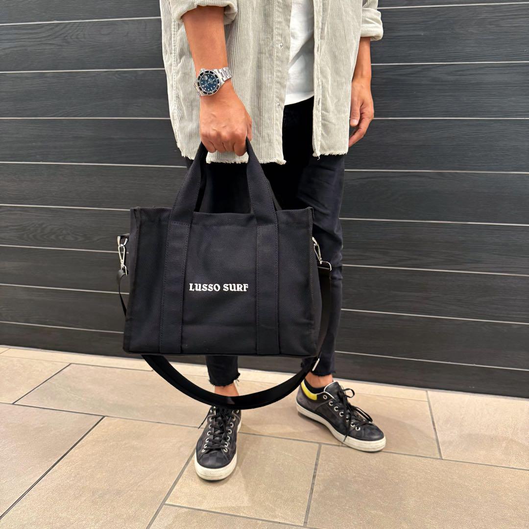 西海岸系⭐︎LUSSO SURF ショルダートートバッグ　ブラック　送料無料