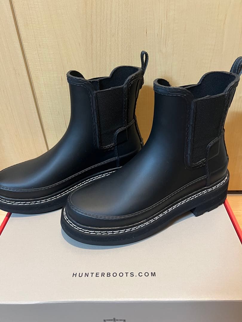 HUNTER STITCH DETAIL BOOTS22cm HUNTER