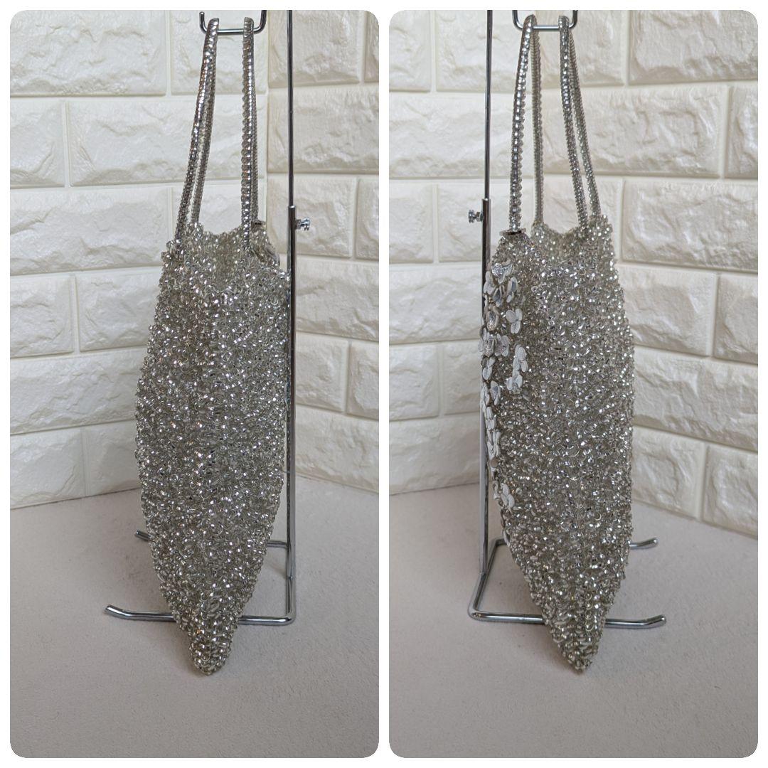 人気 アンテプリマ ワイヤーバッグ ハンドバッグ フラワー スクエア シルバー