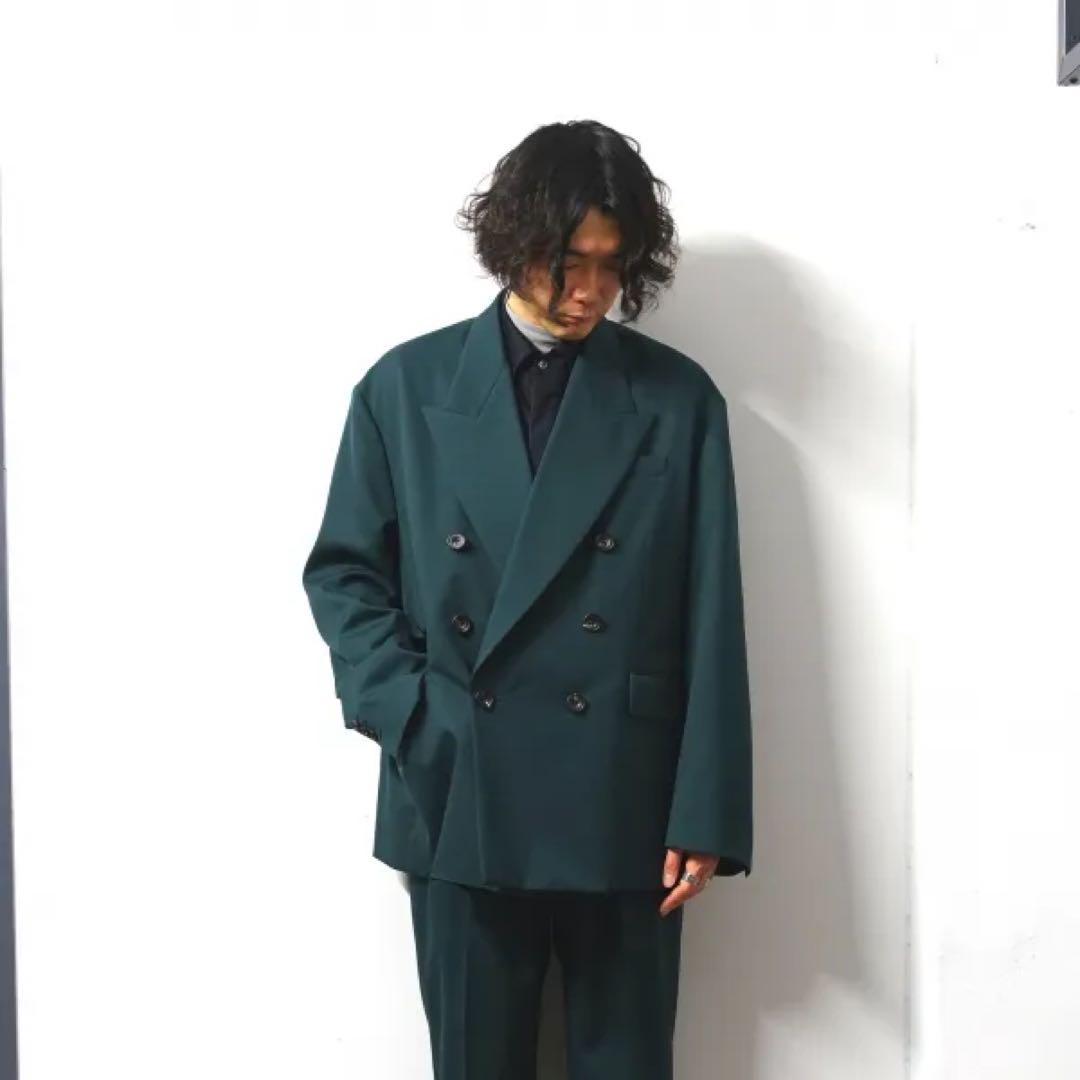 ジャケット・アウター stein OVERSIZED DOUBLE JACKET Green