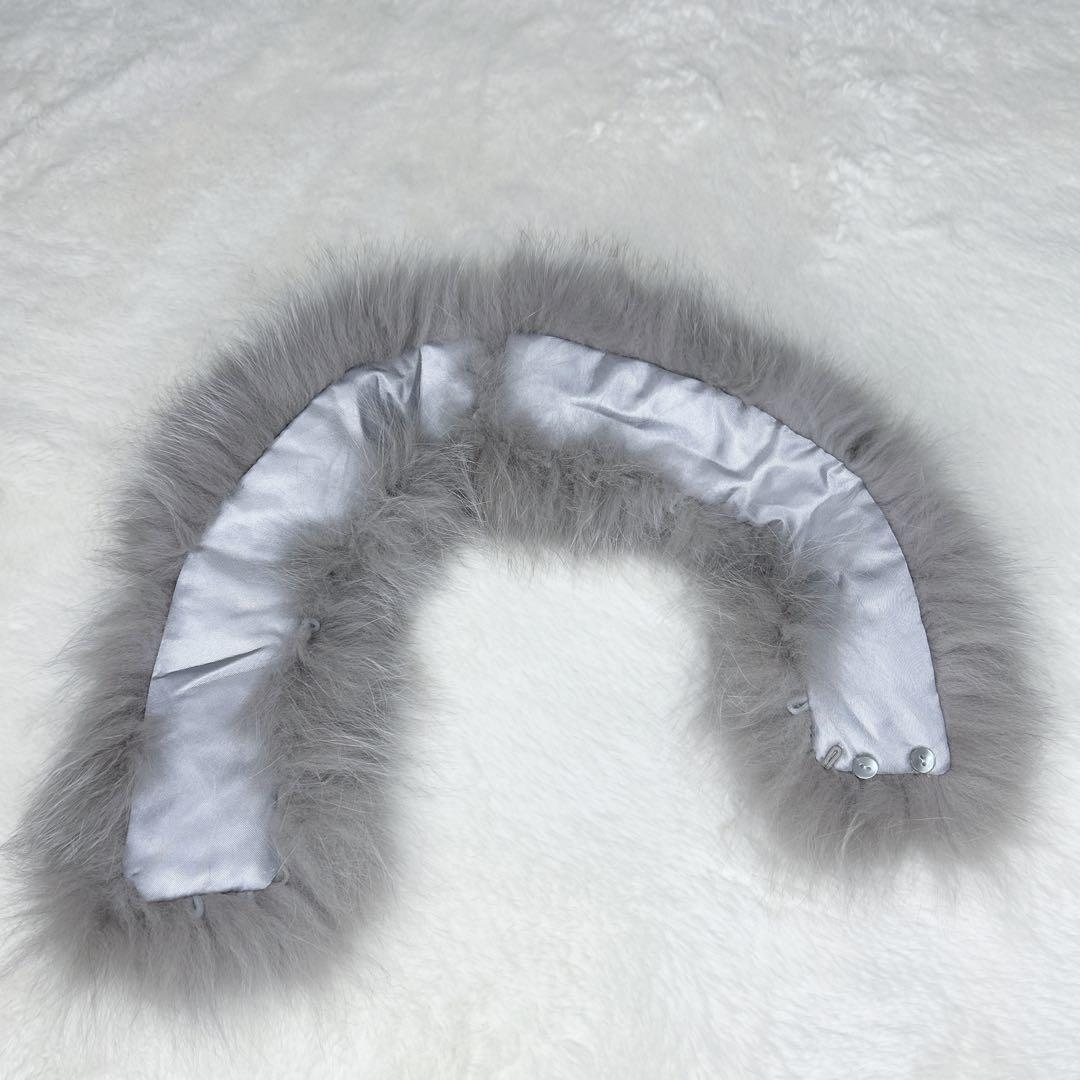 UNITED ARROWS グレー 38 アンゴラ フォックスファー コート UNITED ARROWS グレー 38 アンゴラ フォックスファー コート