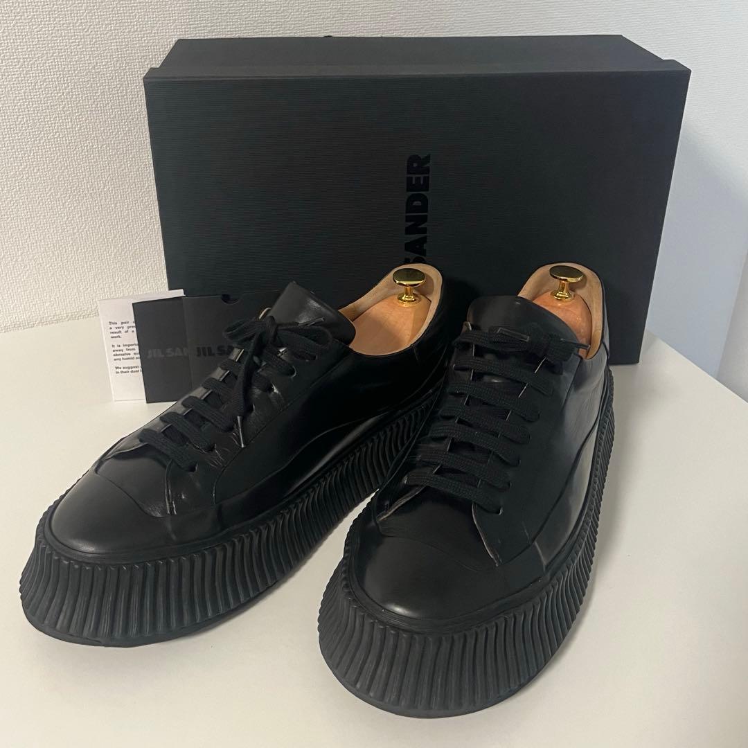 JIL SANDERS ジルサンダー プラットフォームスニーカー ブラック