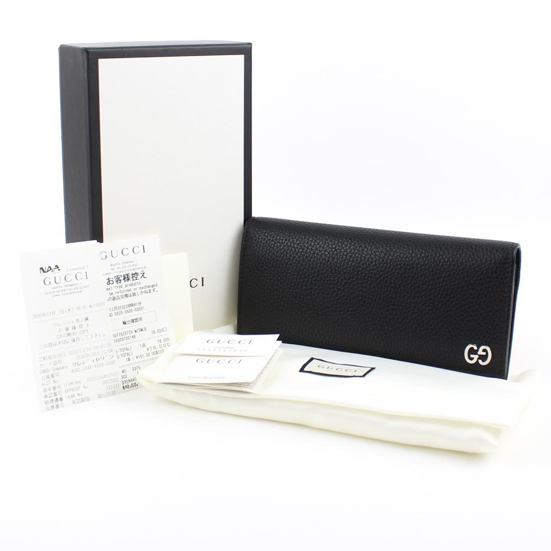 限定SALE100%新品 GUCCI 長財布 ブラック 新品同様 未使用品 Qly2A-m19588588712 グッチ GGロゴ 二つ折り 特価人気