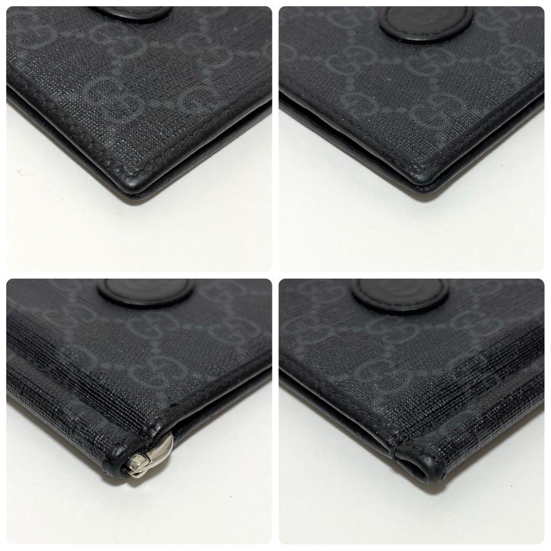 281✨GUCCI✨グッチ マネークリップ 札入れ GGスプリーム レザー