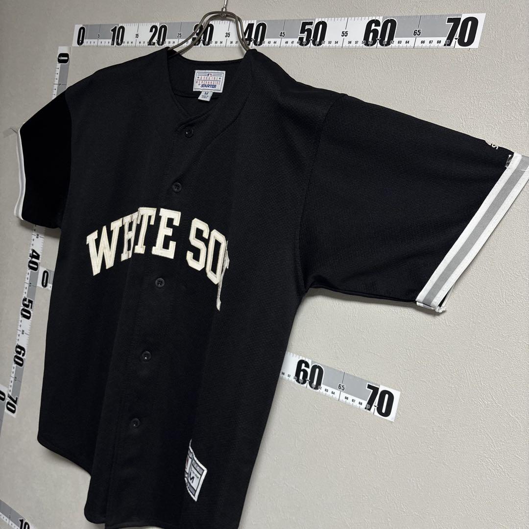 90sレア STARTER MLB ベースボールシャツ シカゴホワイトソックス黒