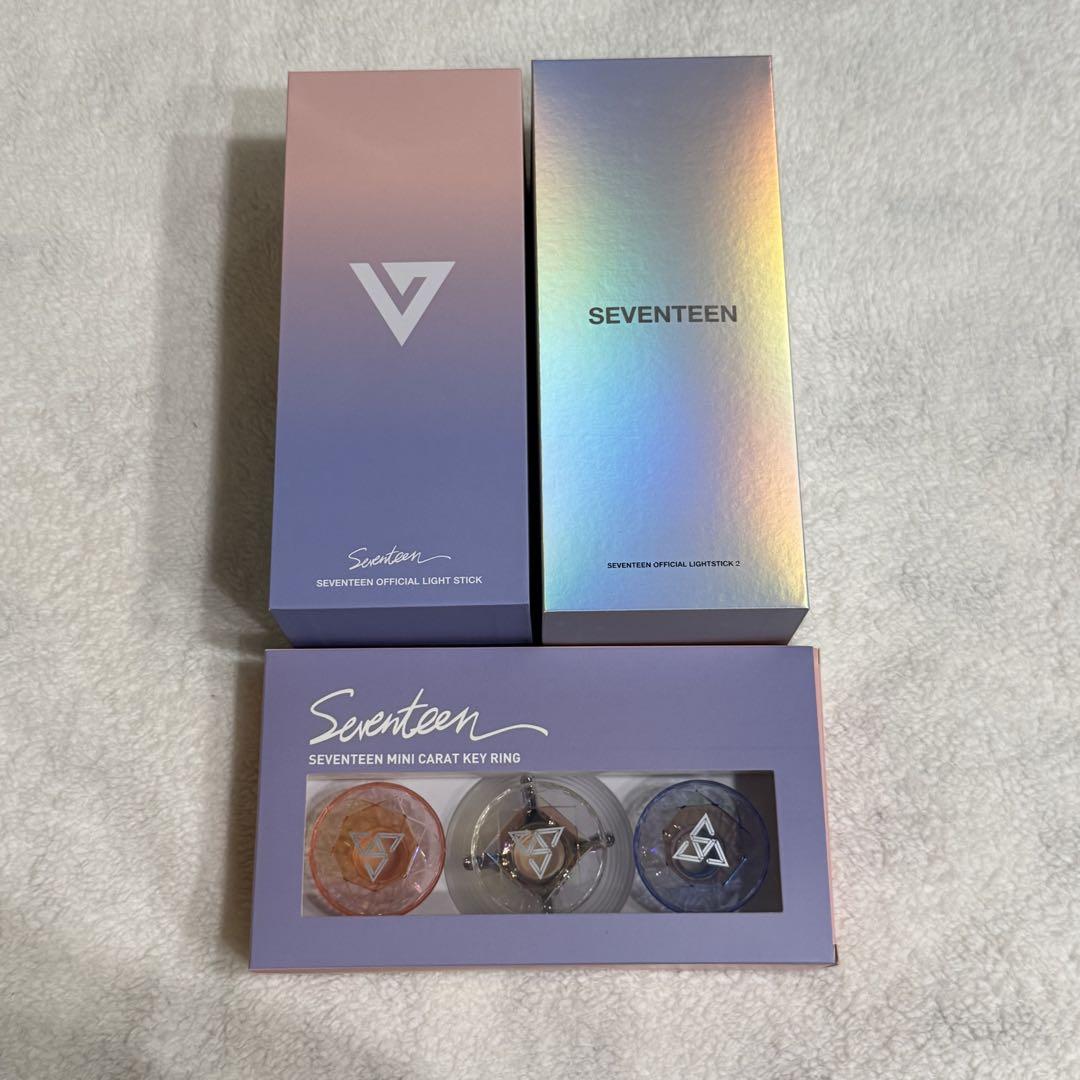 新品 SEVENTEEN ペンライト キーリング ver.2 SEVENTEEN ペンライト ミニ ver.2 ミニキーリング carat棒