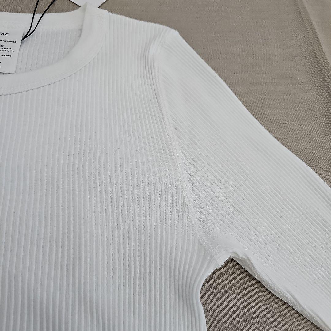 新品【HYKE】 長袖 Tシャツ リブ トップス 定価11,
