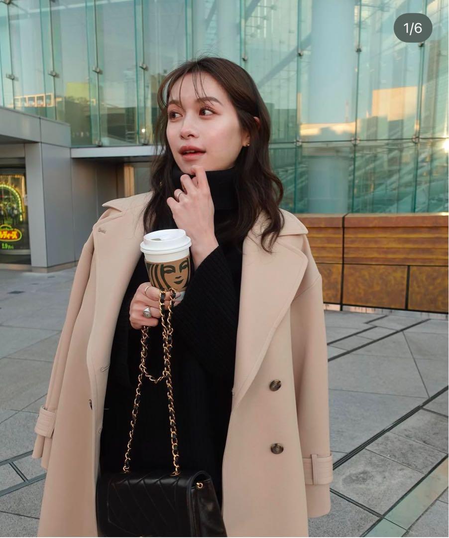 【laubeblanc】Wide belt Trench coatトレンチコート