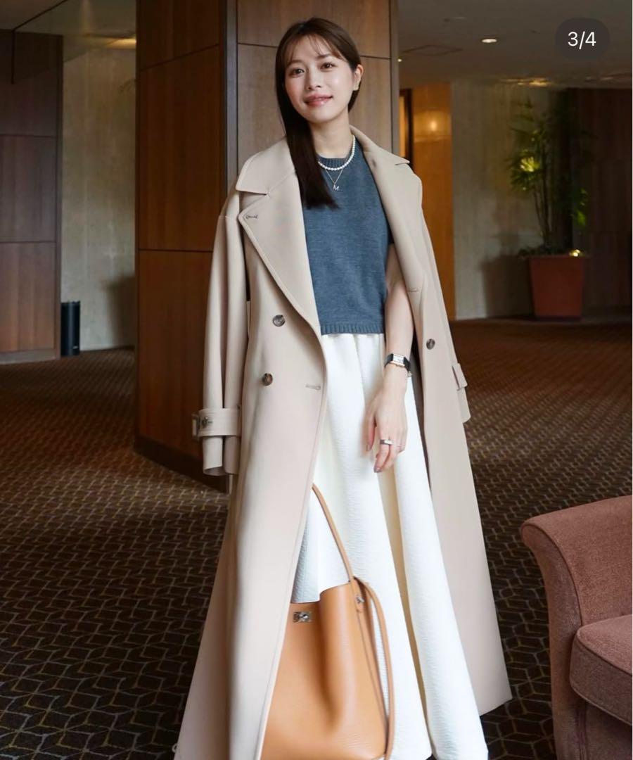 【laubeblanc】Wide belt Trench coatトレンチコート