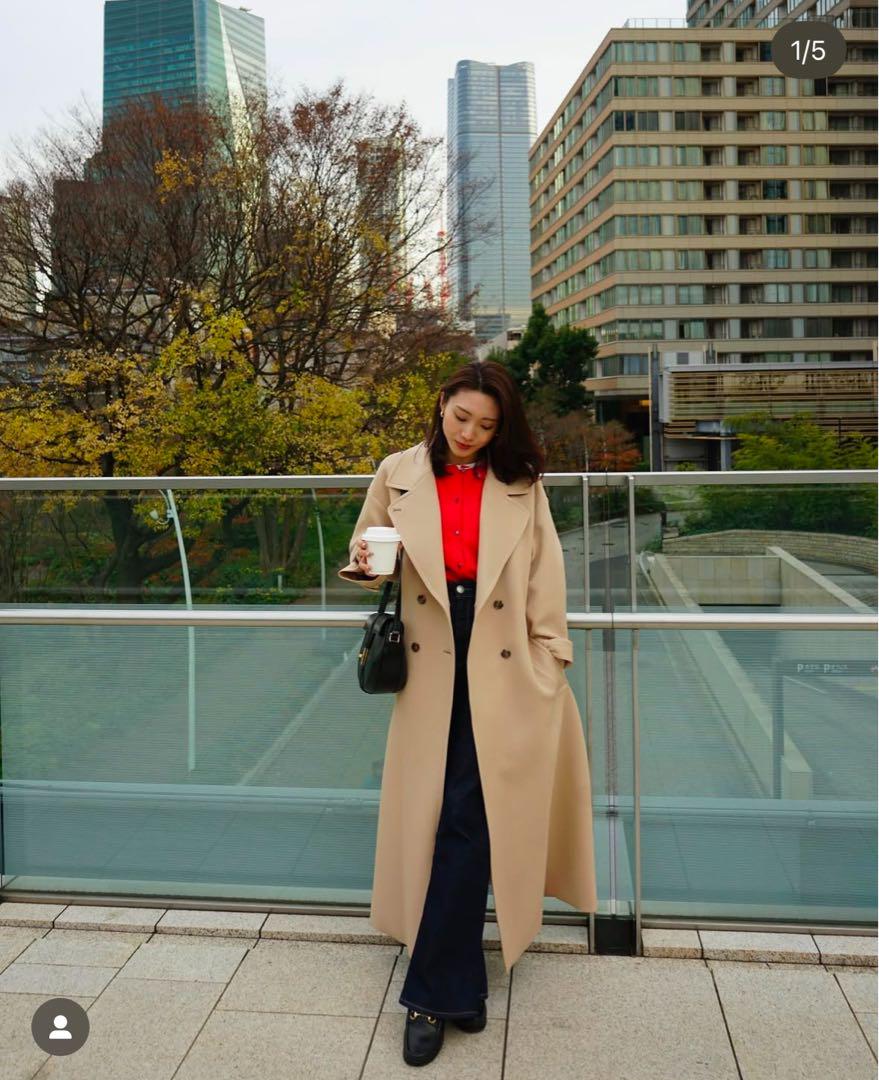 【laubeblanc】Wide belt Trench coatトレンチコート