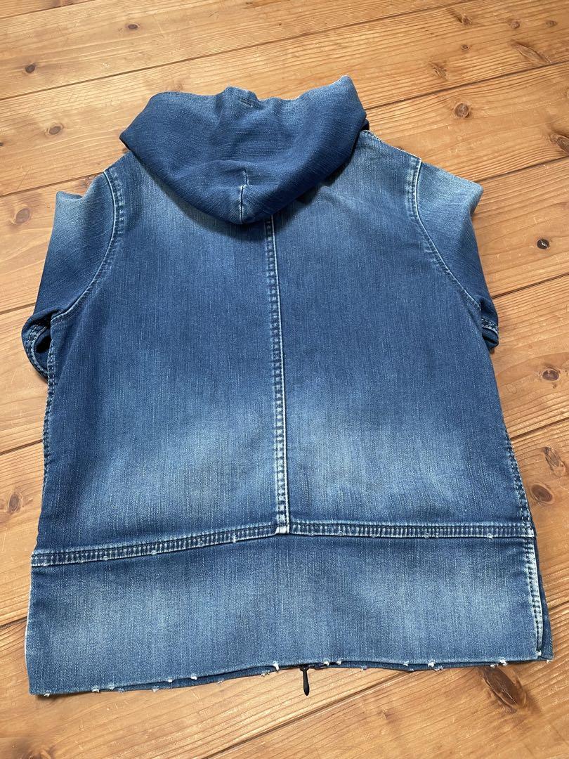 ⬇️YANUK ヤヌーク ダメージ加工 デニムパーカー 品番57183114