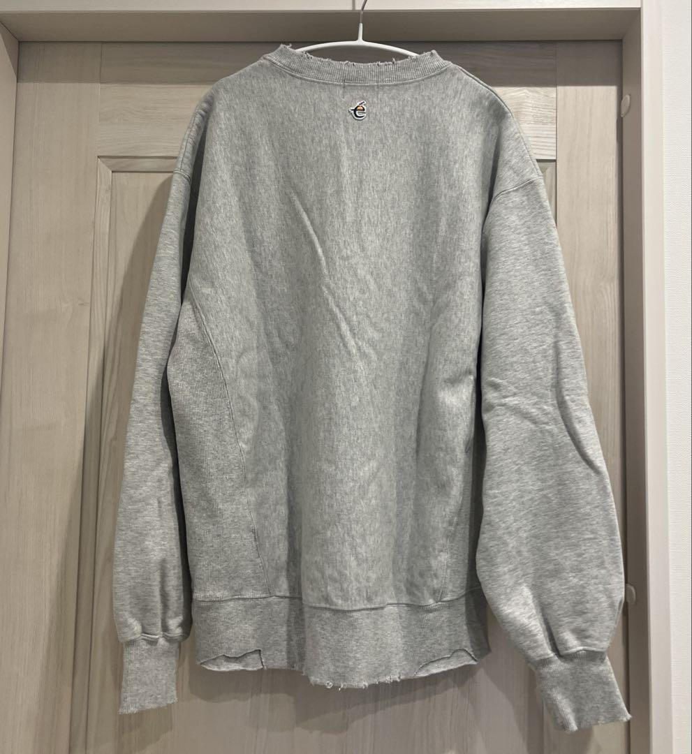 ファッション JEANASIS【el x ONE】ロゴスウェット 杢グレー トップス