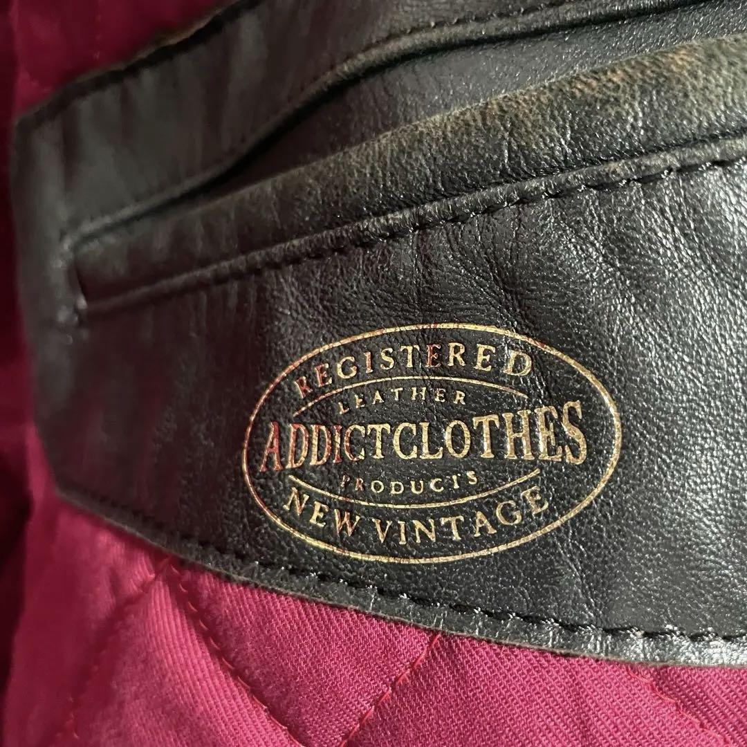 【36】ADDICTCLOTHES 　AD-01 シープ　レザー ジャケット