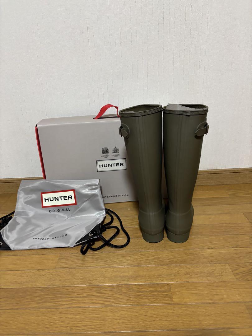 HUNTER レインブーツ　 オリーブグリーン