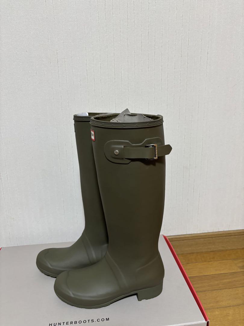 HUNTER レインブーツ　 オリーブグリーン