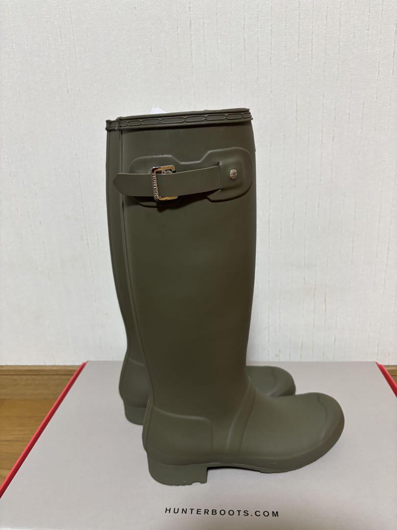 HUNTER レインブーツ　 オリーブグリーン