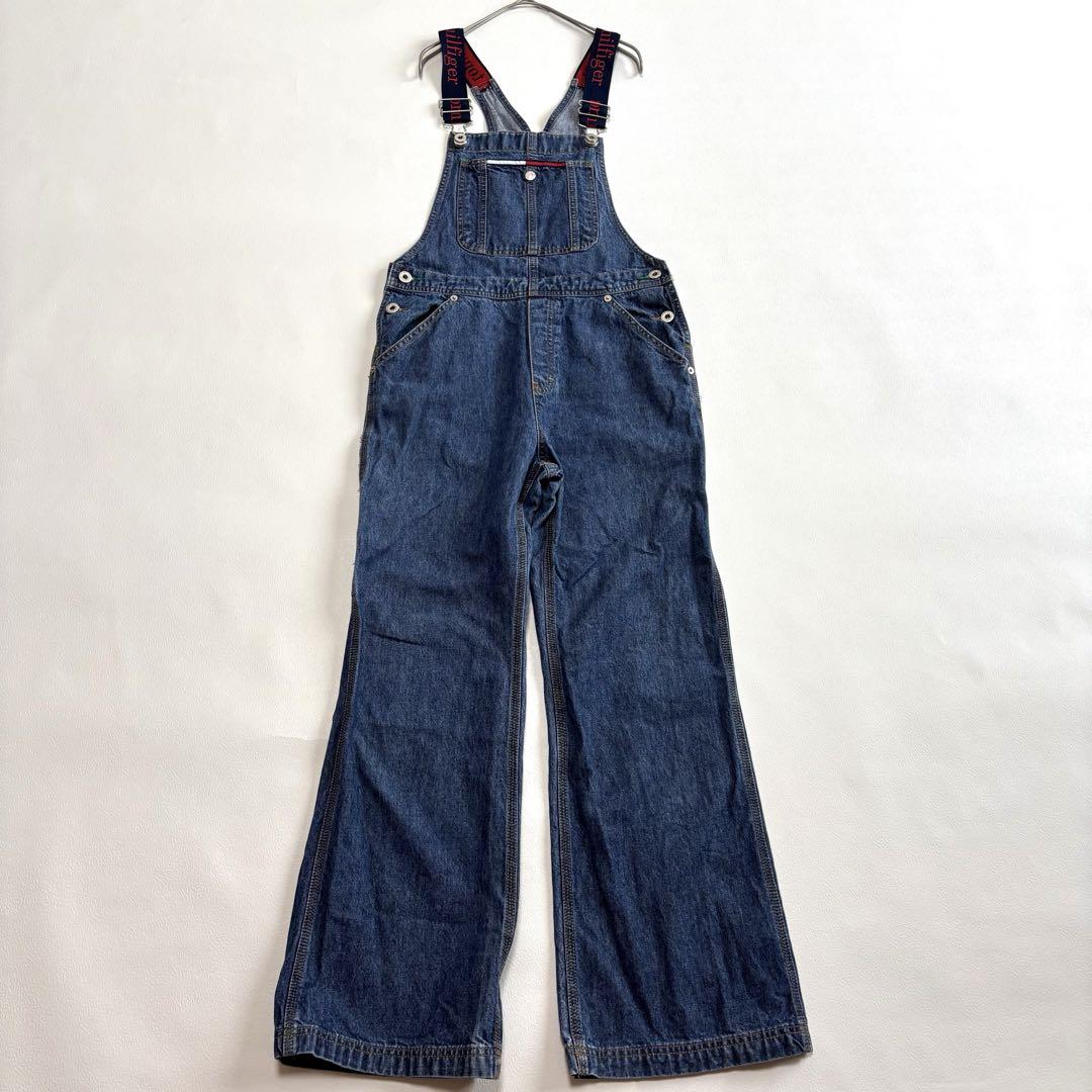 美品】トミーヒルフィガー デニム オーバーオール フラッグタグ