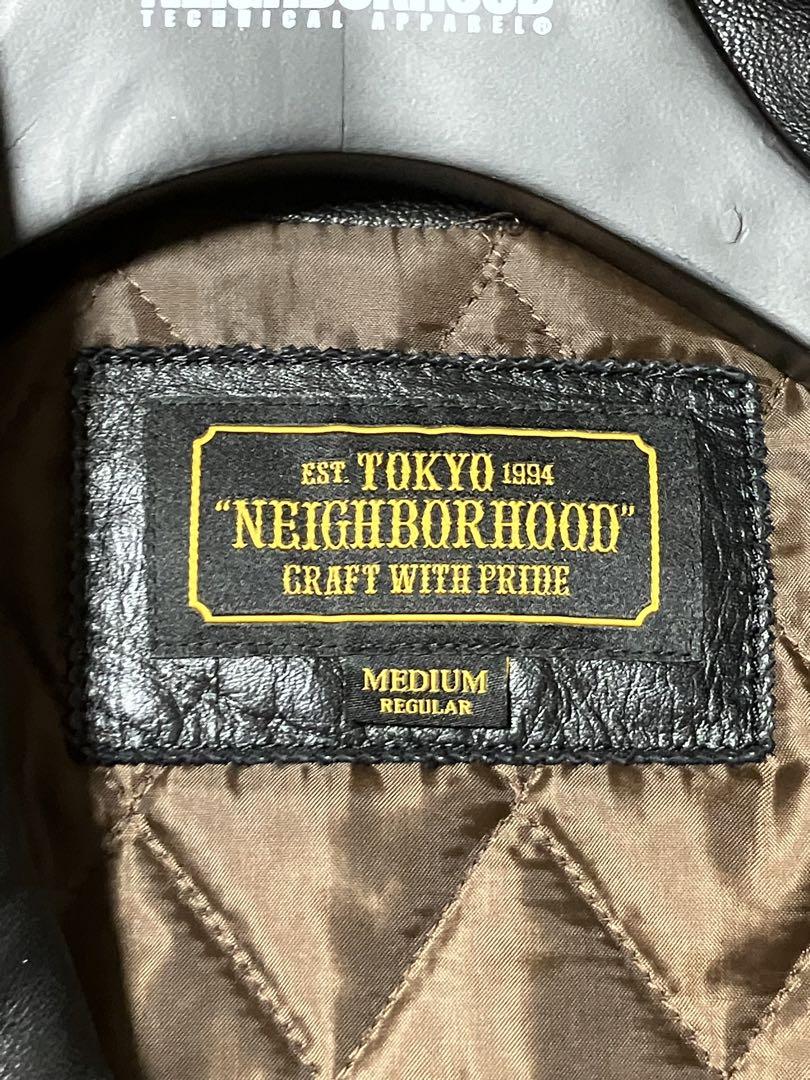 NEIGHBORHOOD ダブルライダースジャケット ブラック M