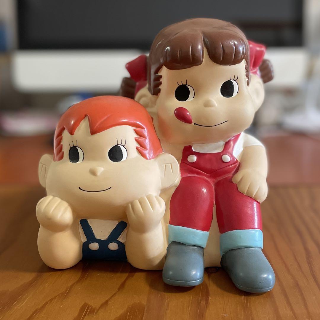 ペコちゃん、ポコちゃん貯金箱(大)