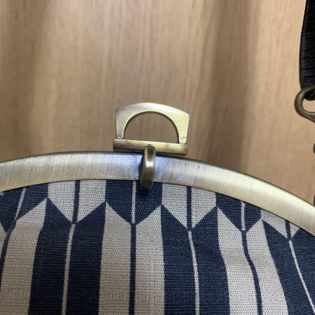 がま口　ショルダー バッグ