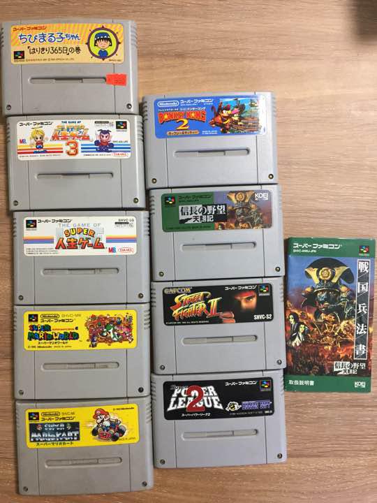スーパー ファミコン本体とソフト9本セット