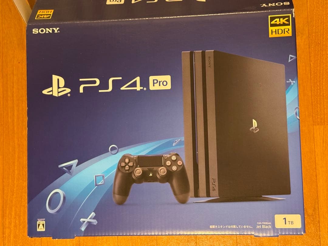 PS4 Pro 1TB Jet Black CUH-7100B B01目立った傷や汚れなし