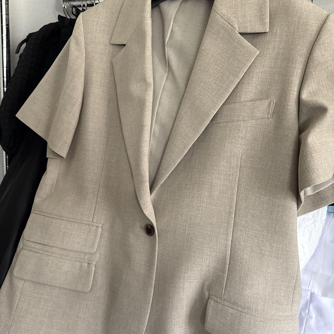 cygne シーニュ 半袖ジャケット Rey ベージュ