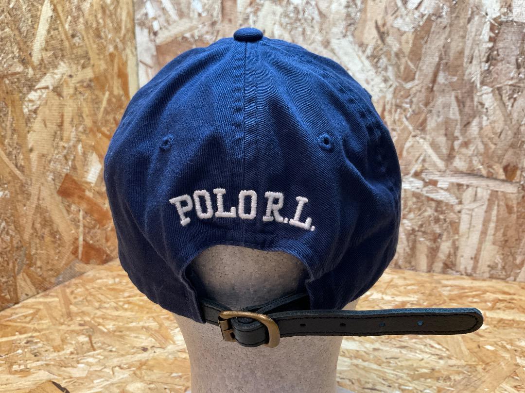 ポロ ラルフローレン ウイングフットロゴ キャップ ネイビー SIZE ONE
