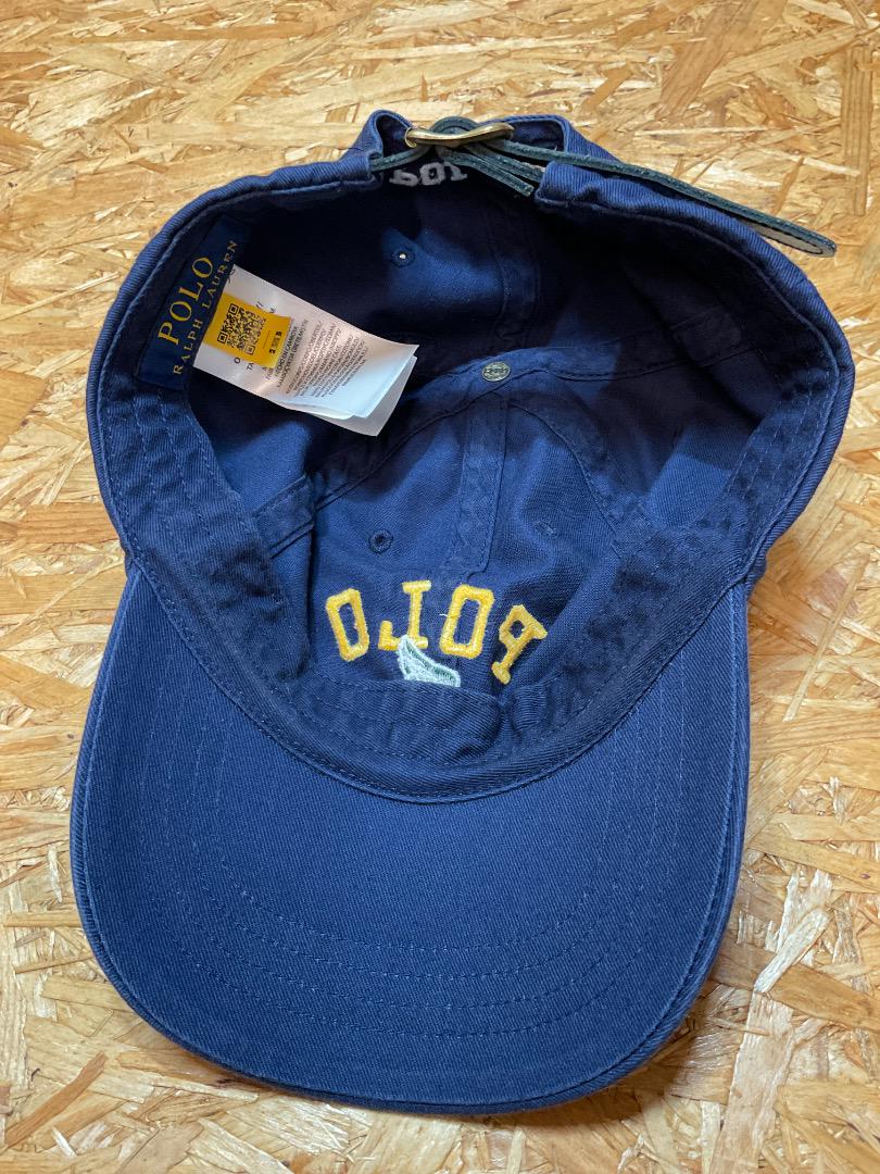 ポロ ラルフローレン ウイングフットロゴ キャップ ネイビー SIZE ONE