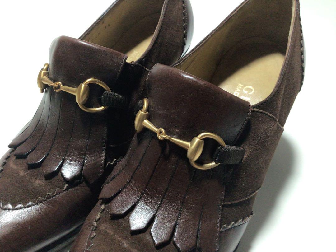GUCCI - 美品 グッチ GUCCI ローファー パンプス ヒール GGロゴ