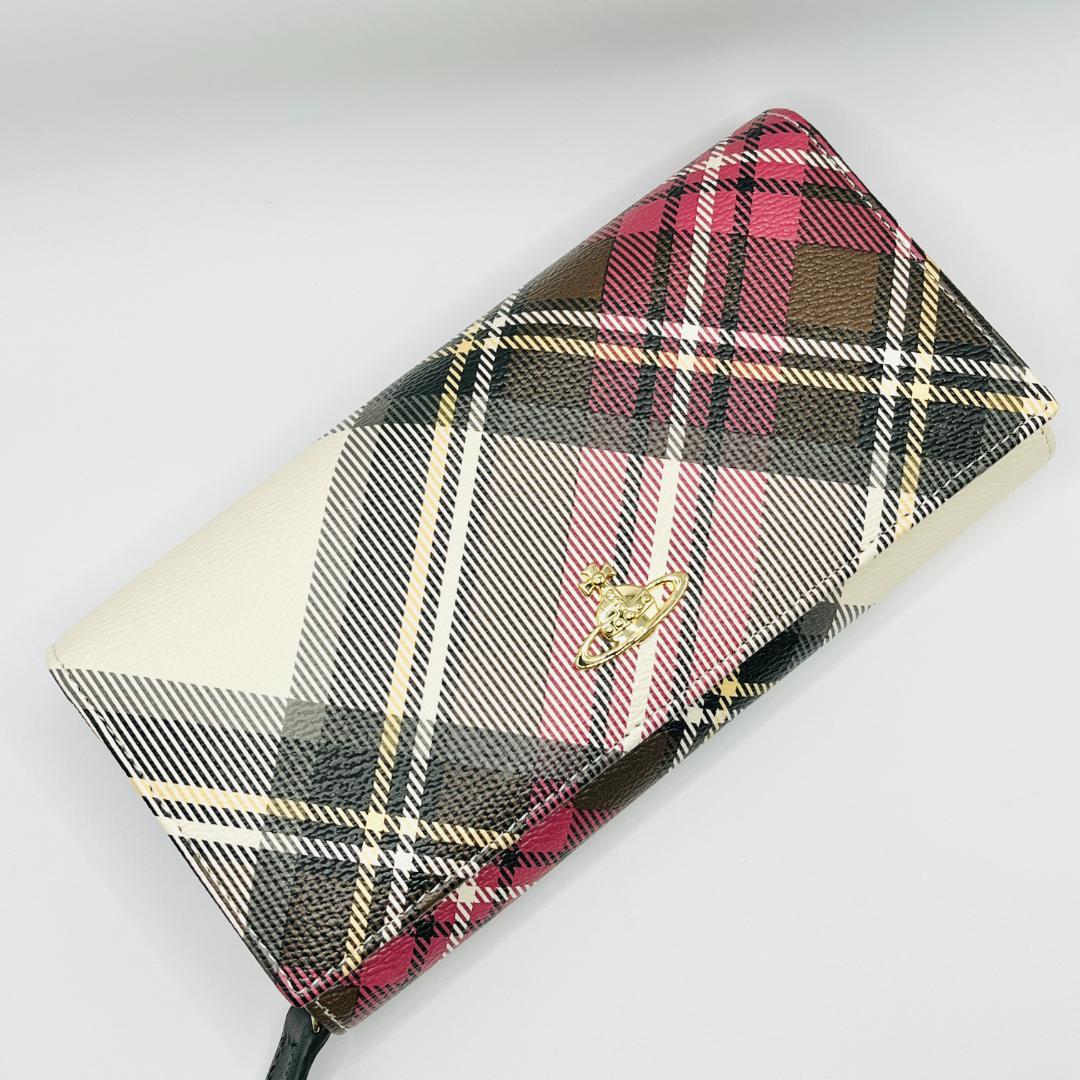 未使用 Vivienne Westwood チェック 折財布 長財布 マルチ