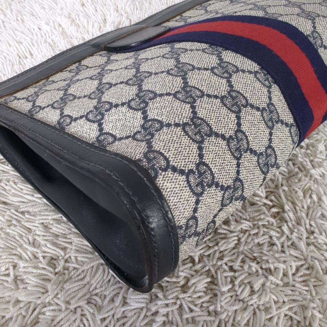 GUCCI オールド グッチ クラッチ バッグ ポーチ シェリーライン