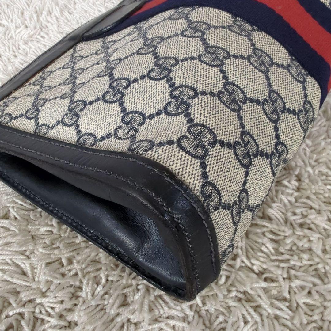 GUCCI オールド グッチ クラッチ バッグ ポーチ シェリーライン